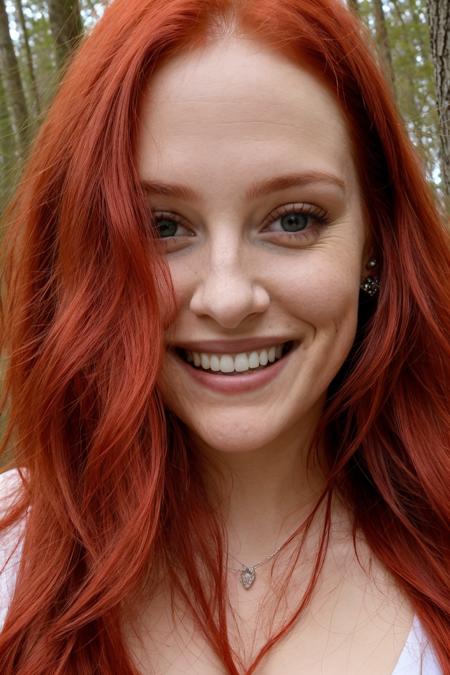 02099-2902135368-photo of a woman, red hair, smiling, in the woods.png